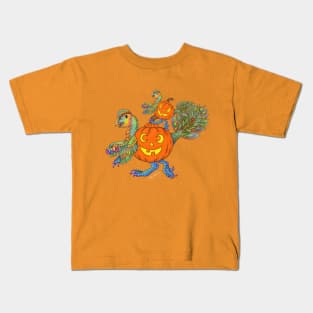 Halloween Oviraptor pumpkin with Jr. Kids T-Shirt